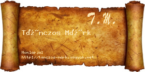 Tánczos Márk névjegykártya